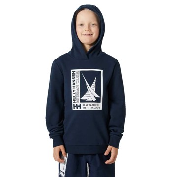 Felpa Helly Hansen JR PORT HOODIE Navy