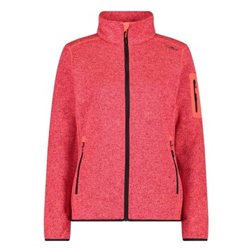 Fleeceová mikina CMP WOMAN red fluoa