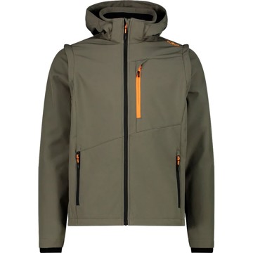 Jacka CMP ZIP HOOD SLEEVES olive