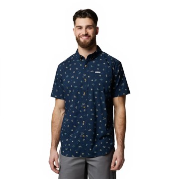 Koszula COLUMBIA RAPID RIVERS PRINTED SS SHIRT Collegiate