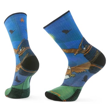 Strumpor Smartwool Targ Cush Eagle Print Crew S Lagun
