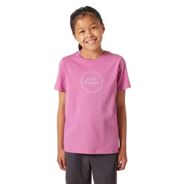Marškinėliai Helly Hansen JR GRAPHIC T-SHIRT Meta Pink