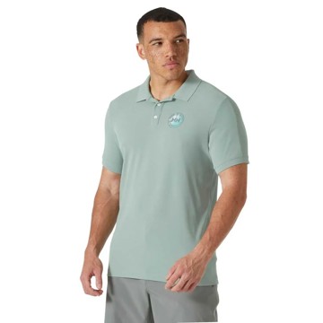 Marškinėliai su apykakle Helly Hansen RACE POLO 2.0 Eucalyptus
