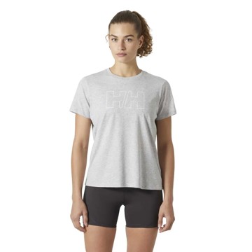 Marškinėliai Helly Hansen TECH LOGO T-SHIRT Grey Melange