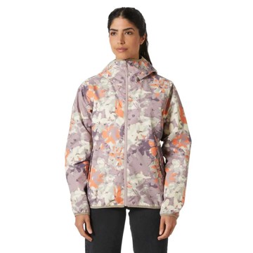Kabát Helly Hansen W GRAPHIC RAIN JACKET Purple Clay