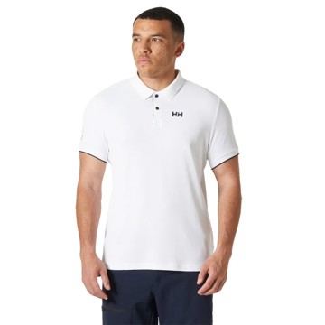 Marškinėliai su apykakle Helly Hansen OCEAN 2.0 White