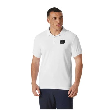 Marškinėliai su apykakle Helly Hansen RACE POLO 2.0 White