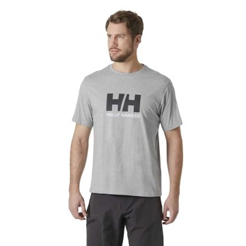 Maglietta Helly Hansen Logo T-Shirt 3.0 Grey Melange