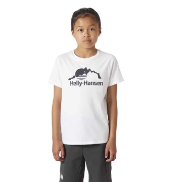 Marškinėliai Helly Hansen GRAPHIC T-SHIRT White JR