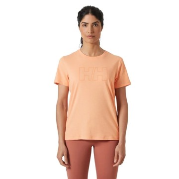 Marškinėliai Helly Hansen TECH LOGO T-SHIRT Apricot Crush
