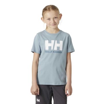 Marškinėliai Helly Hansen JR LOGO T-SHIRT Windy Blue