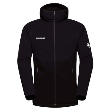Polarfleece Mammut ACONCAGUA ML HOODED Black