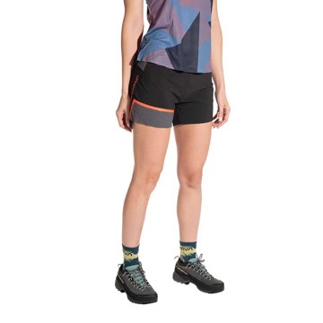 Hosen La sportiva SHORT W Black/Cherry Tomato