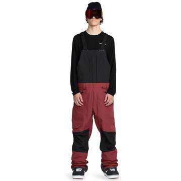 Kelnės Volcom Rain Gore-Tex Bib Overall Burnt Red