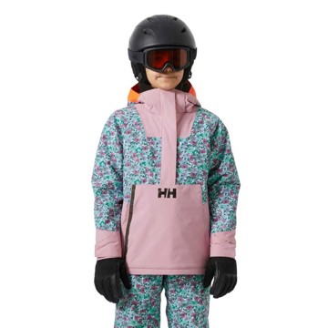 Giacca Helly Hansen Jr Ride Anorak Pink Lavend