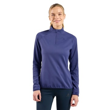 ODLO Sweatshirt MID LAYER 1/2 ZIP ZW WARM Skipper Blue
