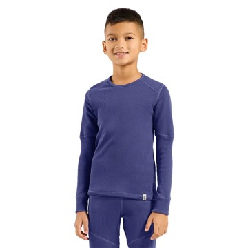 Majica S Kratkimi Rokavi Odlo Bl Top Crew Ls Active X-Warm Kids Skippe