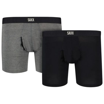 Boxer SAXX XTRA BOXER BRIEF FLY 2PK Black/Dark