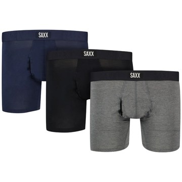 Boxer SAXX VIBE XTRA BRIEF FLY 3PK Black/Dk G