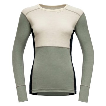 Camiseta DEVOLD 190 SHIRT WMN Rawwhite/F