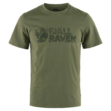 Marškinėliai FJÄLLRÄVEN LUSH LOGO T-SHIRT M Laurel Green
