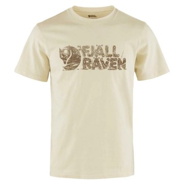 Marškinėliai FJÄLLRÄVEN LUSH LOGO T-SHIRT M Chalk White