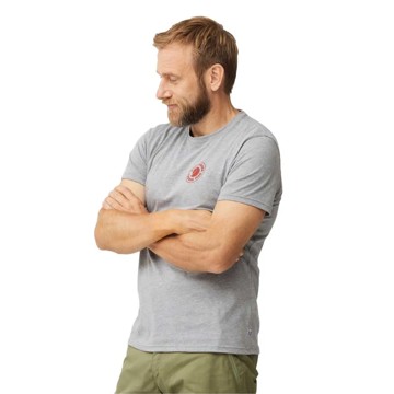 Marškinėliai FJÄLLRÄVEN 1960 LOGO T-SHIRT M Grey Melange