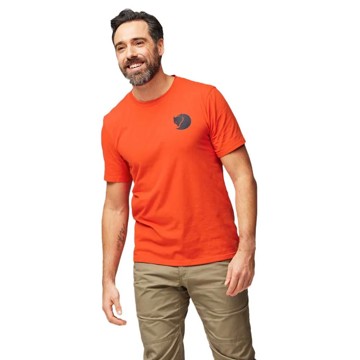 Marškinėliai FJÄLLRÄVEN WALK WITH NATURE T-SHIRT M Flame Orange