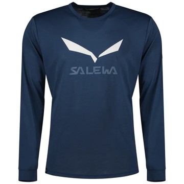 Tričko Salewa DRY M L/S TEE. Dark Denim