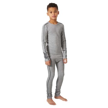 Camiseta Helly Hansen JR MIDWEIGHT SET Grey Melang