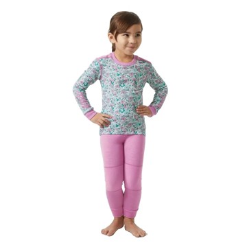 Opakowanie Helly Hansen K Graphic Lifa Merino Set Meta Pink Aop