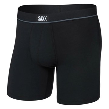 SAXX Boxer ESSENTIAL COTTON BOXER BRIEF FLY Black
