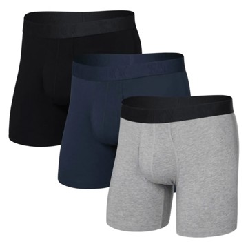Boxer SAXX COOL COT BOXBRIEF FLY 3PK Dk Gr