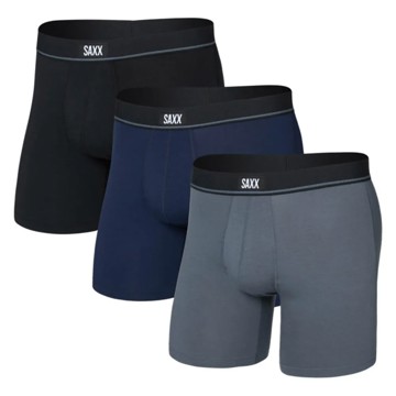 SAXX Boxer ESSENTIAL COTTON BOXER BRIEF FLY 3PK