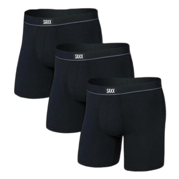 Boxer SAXX ESSENTIAL COTTON BOXER BRIEF FLY 3PK
