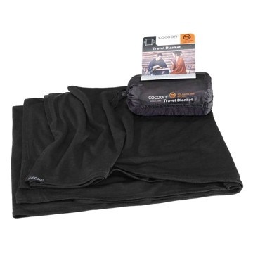 Leendő COCOON TRAVEL BLANKET Black