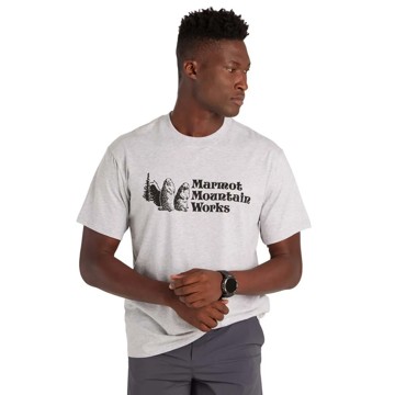 Póló MARMOT MW TEE SS Light Grey Heather