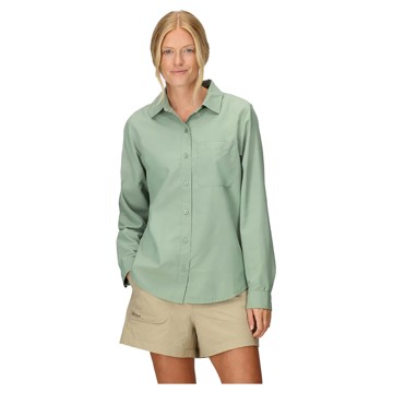 Póló MARMOT AIREXCHANGE SOLARSHIELD LS SHIRT Agate