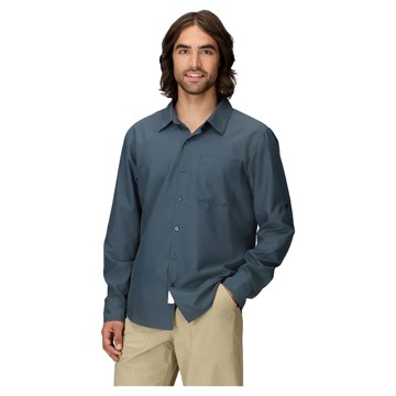 Marškinėliai MARMOT AIREXCHANGE SOLARSHIELD LS SHIRT Thunder