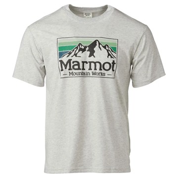 Póló MARMOT GRADIENT TEE SS Light Grey Heather