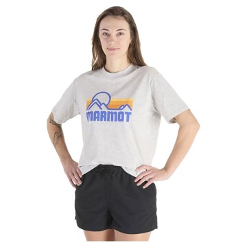 Póló MARMOT W COASTAL TEE SS Light Grey Heather