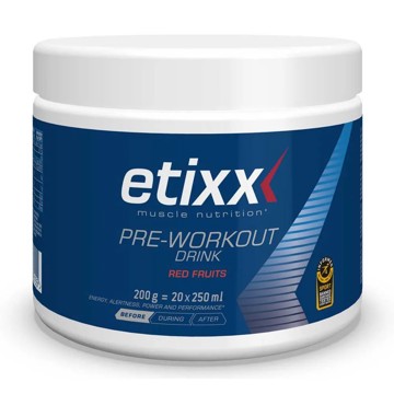 Gel energético ETIXX PREWORKOUT 200G RED FRUITS