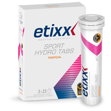 Tablete ETIXX SPORT HYDRO TABS 3X15 TROPICAL