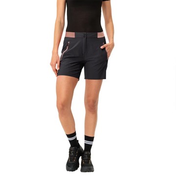 Pantalón Vaude SCOPI LW SHORTS II Black/Soft Rose