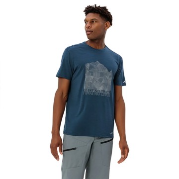 T-shirt Vaude TEKOA WOOL T-SHIRT Dark Sea/White