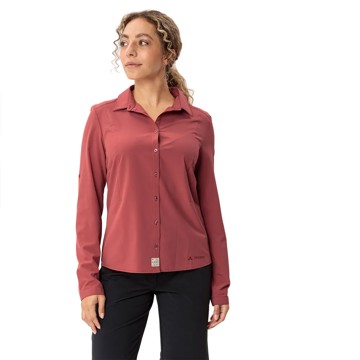 Klänning Skjorta Vaude ROSEMOOR LS SHIRT IV Brick