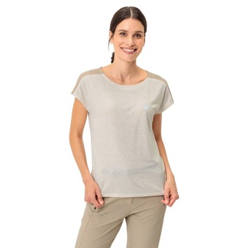 Camiseta Vaude NEYLAND T-SHIRT Ecru Uni