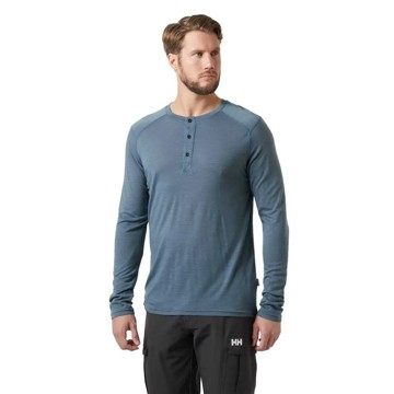 Helly Hansen T-shirt DURAWOOL LS HENLEY Navy