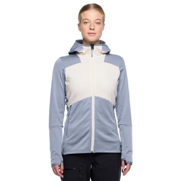 Fleece Vaude MONVISO HOODED GRID FLEECE JKT Dark Ir