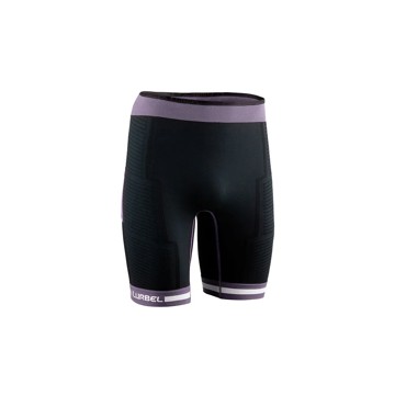 LURBEL Pants SPIRIT FLUX SHORTS Negro/Lavanda